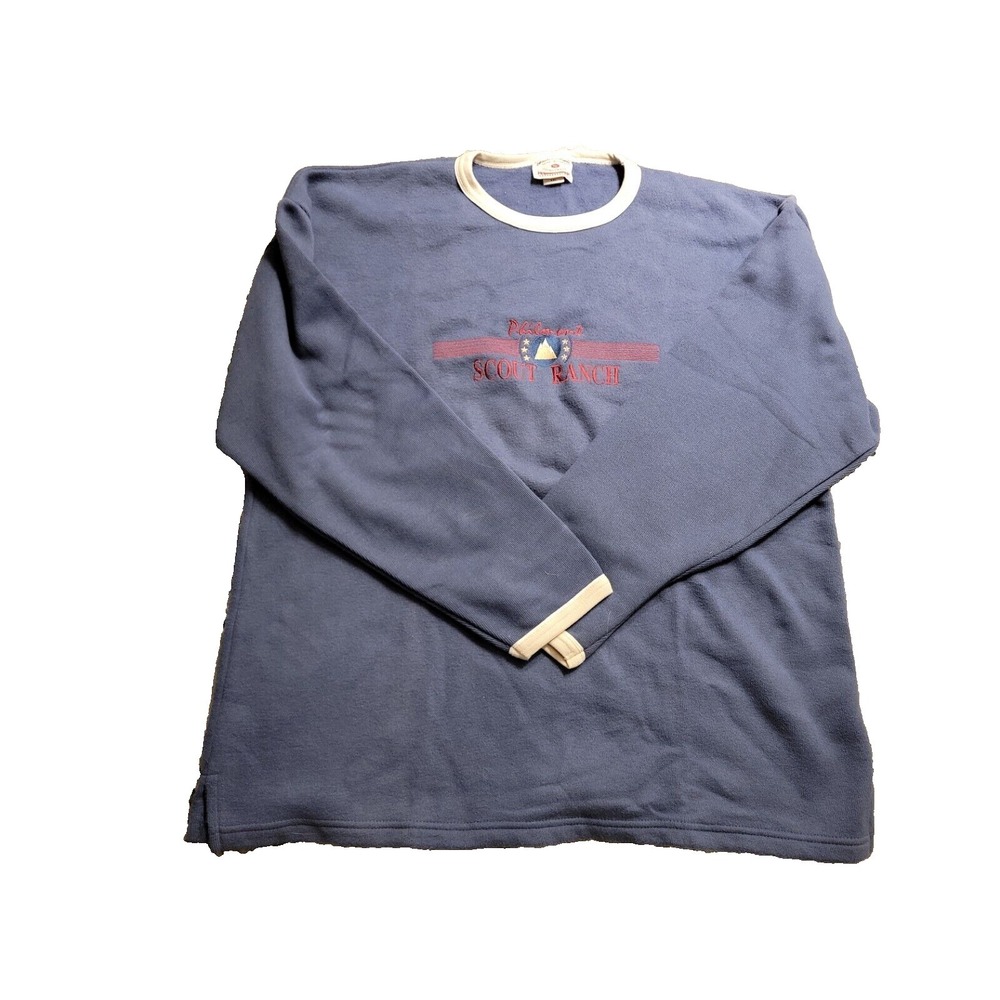 Vintage Times Square Sportswear Sweatshirt Mens XXL Philmont Scout Ranch Blue